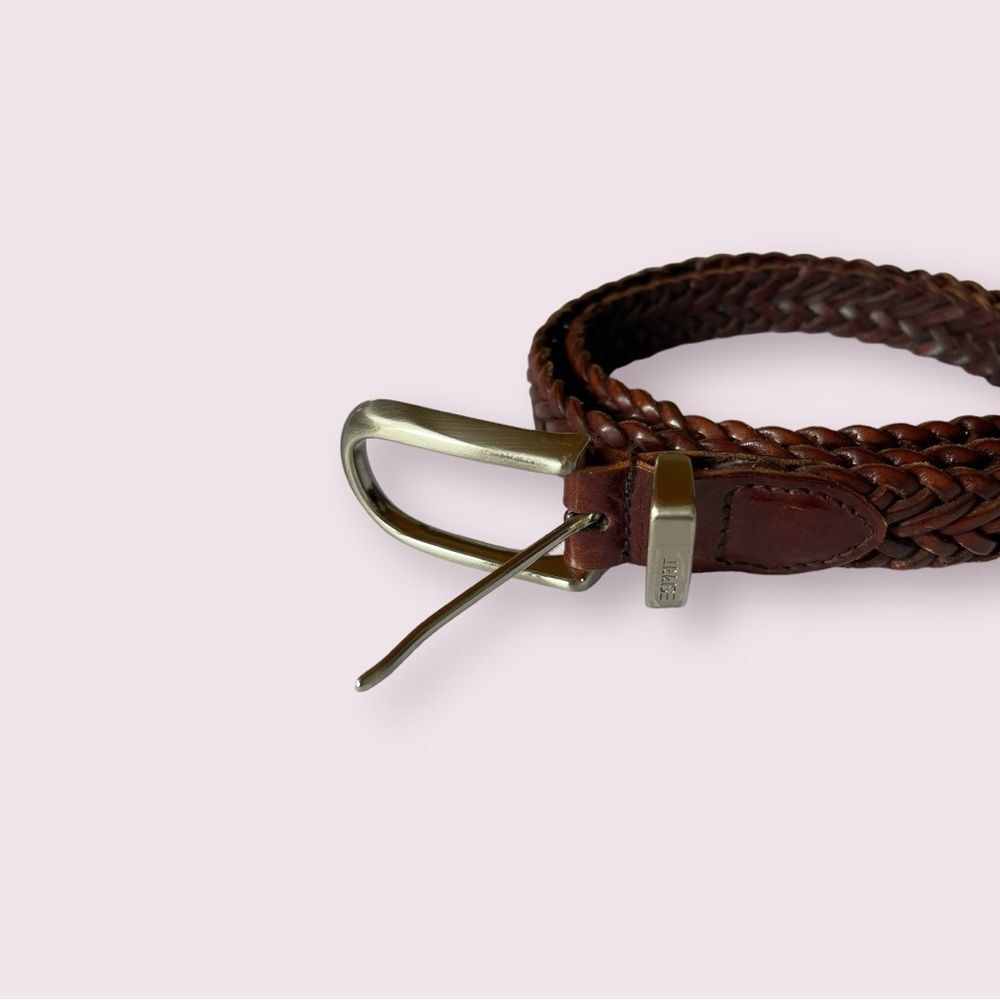 Vintage Esprit leather braided leather belt excellent condition small 35”‎ - Picture 2 of 3